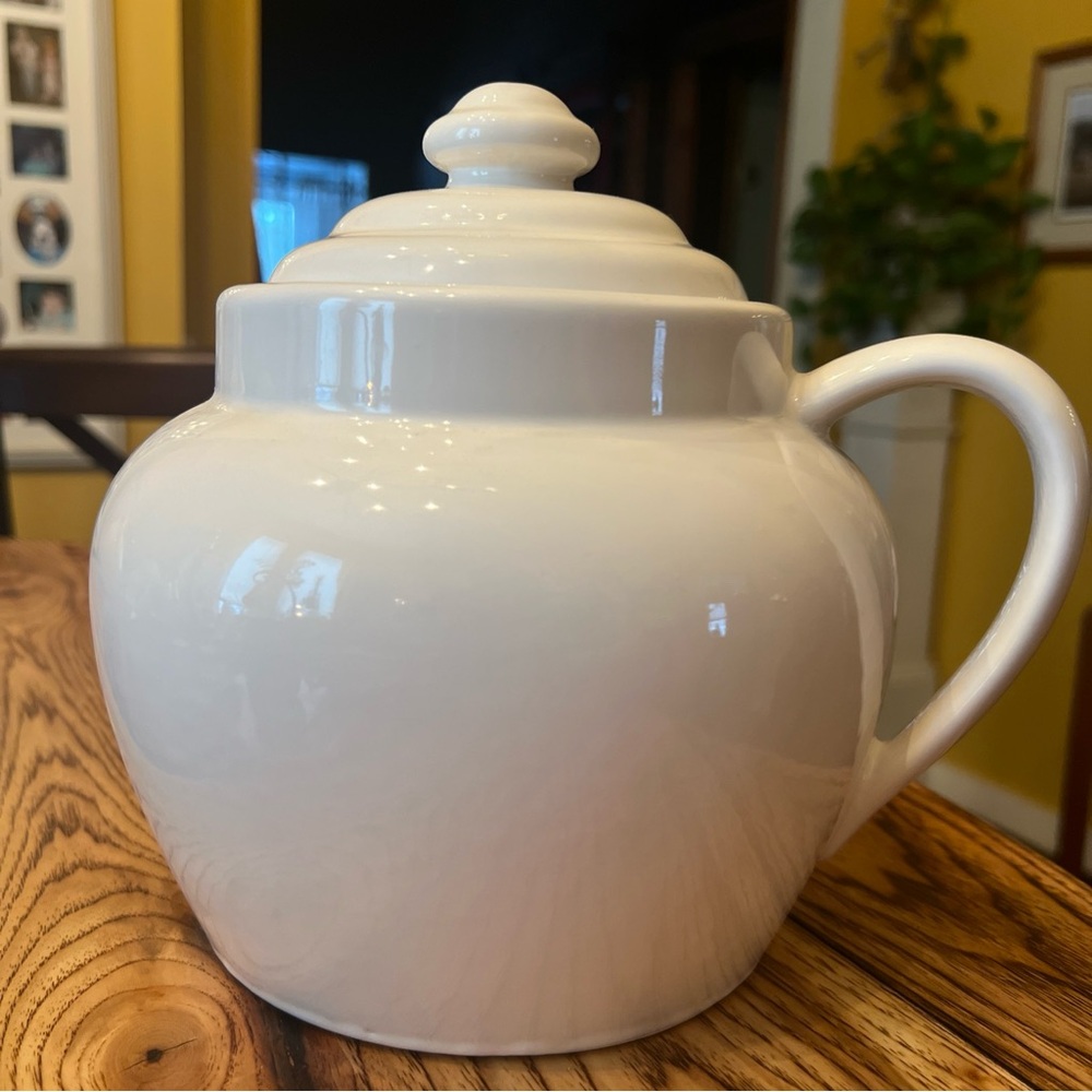 Pfaltzgraff White Ceramic Food Storage Jar